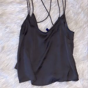 loose flowy green/ grey top